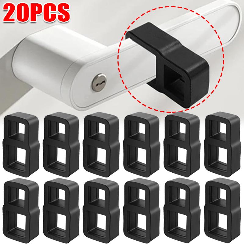 20/1 Stück Silikon Türstopper Wandschutz Türgriff Puffer Schutz Ohne Bohren Möbel Geschützte Pads Ringe Türstopper Stoßfänger