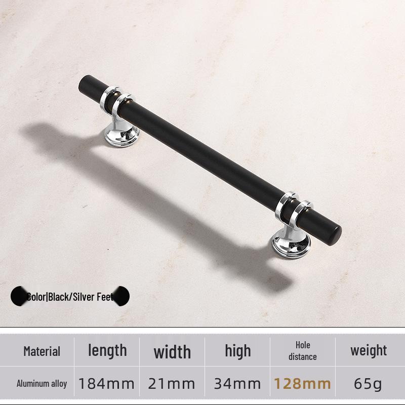 Modern Minimalist European Two-Tone Wardrobe & Drawer Handle