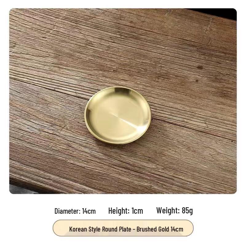 Wutu Stainless Steel Round Dinner Plate