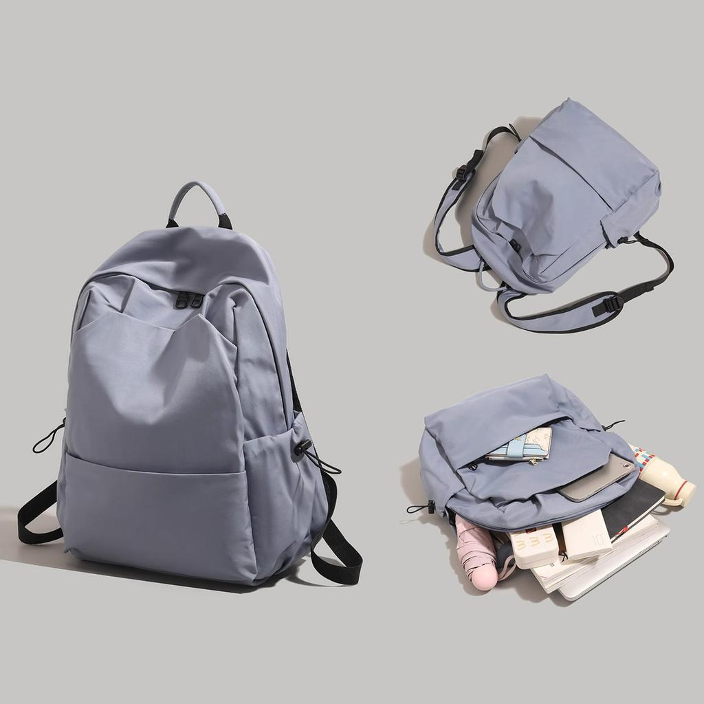 Simple Backpack Unisex Backpack Junior High School Student Schoolbag Large Capacity Travel Bag Women's Backpack