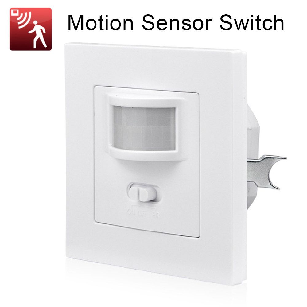 

ИК-индукционный встраиваемый датчик движения AC110-240V, переключатель освещения ВКЛ/ВЫКЛ PIR Инфракрасный PIR-переключатель