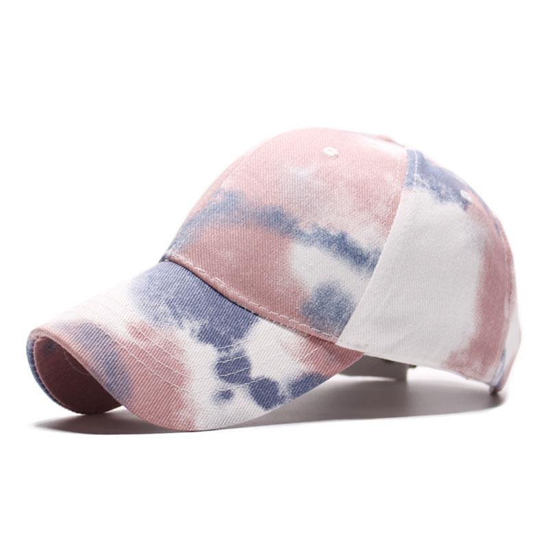 New tie-dye baseball cap men's and women's fashion trend cap spring and summer outdoor leisure visor