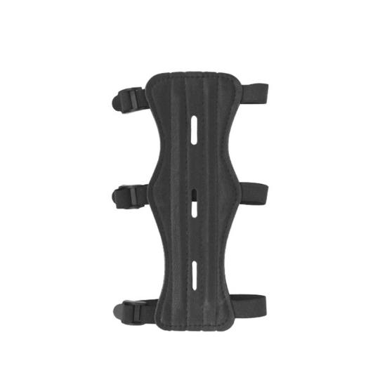 3 Straps Leather Archery Arm Guard  Outdoor Hunting Safety Protection Gear