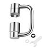 360 Rotating Faucet Adapters Easy Twist Angle Control Strong Build Water Outlet Extenders for Hand Washing Plant Watering