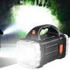 Powerful LED LED Flashlight Solar Rechargeable IP44 Waterproof Rechargeable Flashlight COB Technology USB Rechargeable
