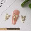 3D Metal Bows Nail Charms Nail Jewels Ribbow Bowknot Nail Art Decorations Nail Stud Nail Art Accessories for Women Girls