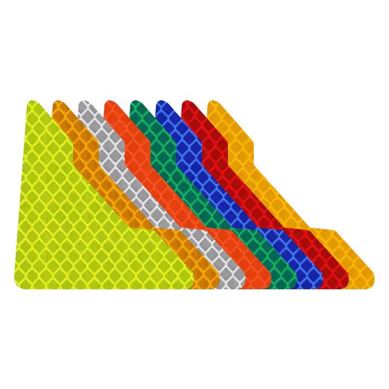 Adesivo Riflettente Angolo Porta Auto Impermeabile Antigraffio Protezione Anticollisione Decalcomanie di Avvertimento Adesivi Protezione Porta Auto