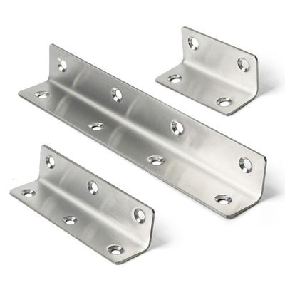 Reinforcement Stainless Steel Angle Corner Code L Shape Thicken Extended Brackets Stand 90 Degree Furniture Hardware