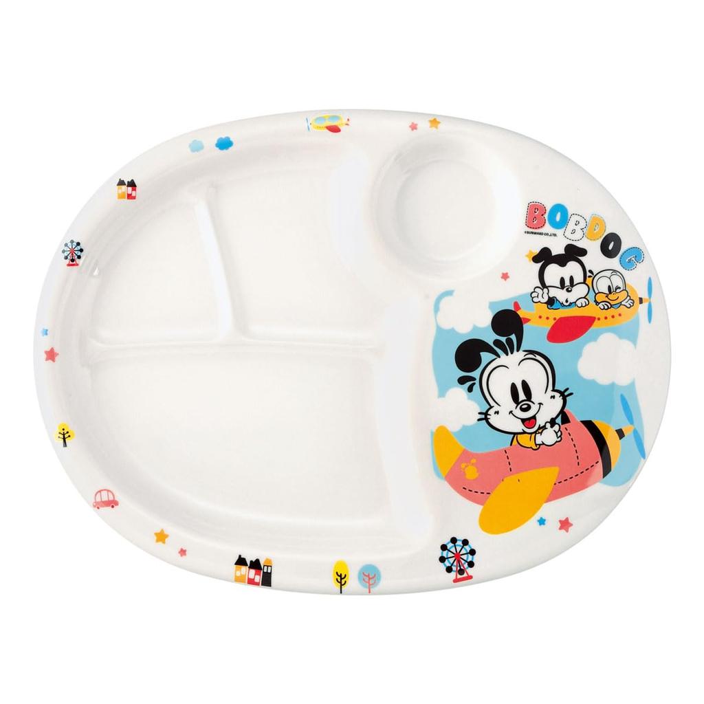Daiwa Tableware Lunch Plate Diameter X Height Cm Plastic Dishwasher Safe Storage Safe One Plate Divided Plate Made In Japan Little Bob Dog Children's