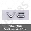 ABS V6 V8 Automobile Displacement Logo For VW Volkswagen Car Styling Rear Trunk Stickers Emblem Tailgate Decal Car AccessoriesKD0