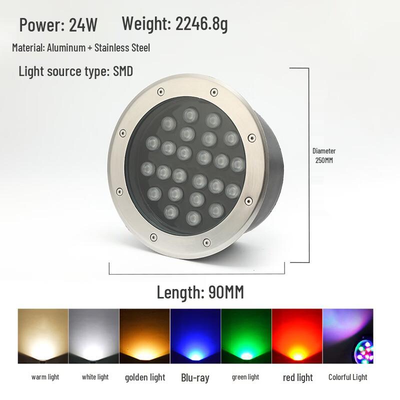Outdoor Wide Voltage LED Buried Light