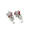 Asymmetrical Graffiti Kitten Stud Earrings for Women - Cute, Elegant, and Versatile Fashion Jewelry.