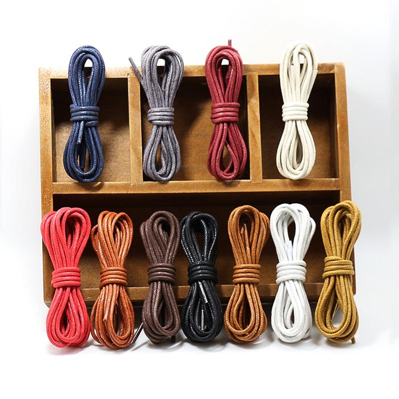 Suobu 90cm Waxed Round Leather Shoe and Boot Laces