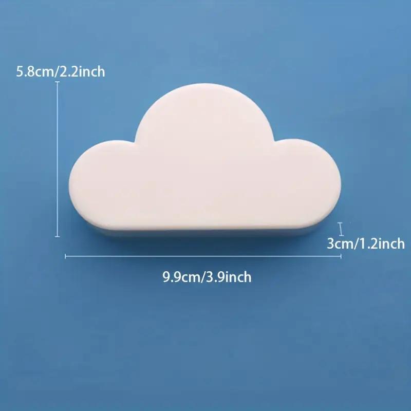 1PCS Creative Cloud Keychain Hook Magnetic Key Hanger Sticky Wall Hanging Strong Key Anti-lost Device