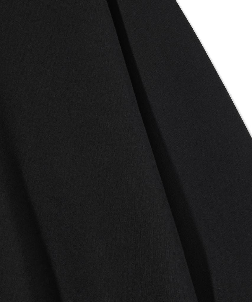 PIANER Hap-Po Oversized Crop Sweatshirt (Black)