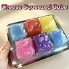Super Soft Cheese Squishy Toy Non Rebound Cheese Stress Ball Creative Fidget Toy Children's Gifts