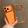 Luxury Tranparent Armor Phone Case For iPhone 17 16 15 Pro Max 17Pro 16Pro Clear PC TPU Hybird Shockproof Cover for iPhone17