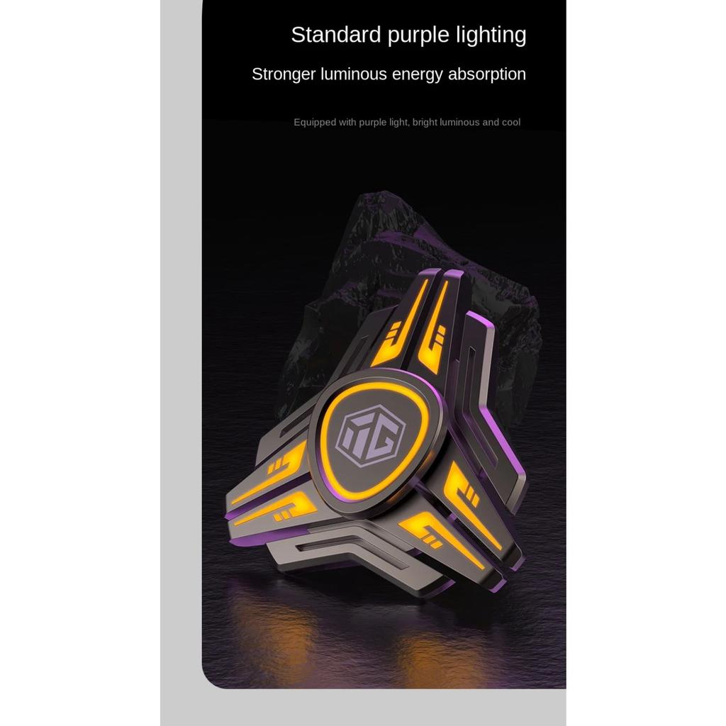 Luminous Fingertip Gyro Set EDC Fidget Toys Metal Hand Spinner Children Male Stress Relief