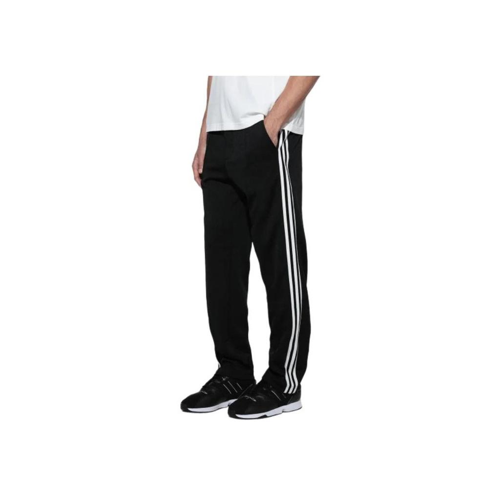Y-3 Striped Elastic Straight Fit Casual Pants Men Bottoms Black DY7295