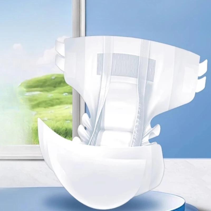 Disposable Large Sized Adult Diapers High Waisted Thickened Velcro Sleeping Adhesive Pant Elderly People Night Nursing Pants