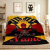 Custom Name Wolverine Deadpool Flannel Blanket Throw Blanket Soft Warm Sofa Bed Decor Unique Gift