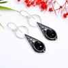 Black Onex Handmade Solid 925 Solid Sterling Silver Jewelry Anniversary Dangle Earrings For Her