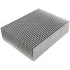 Audio fan heatsink aluminum heatsink 80mm x 100mm x 27mm silver 1 piece