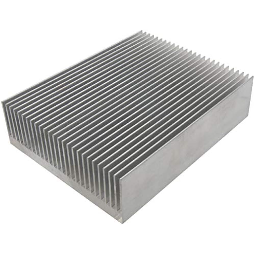 Audio fan heatsink aluminum heatsink 80mm x 100mm x 27mm silver 1 piece