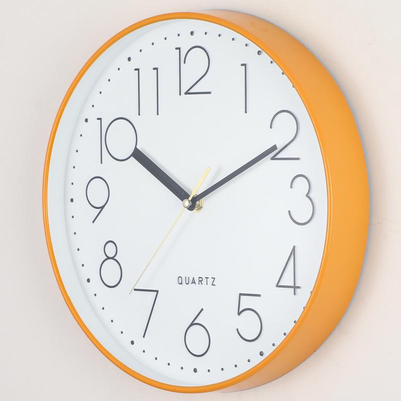 12" Silent Quartz Wall Clock for Living Room