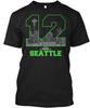 12 Seattle T-Shirt Made In the USA Size S To 5XL