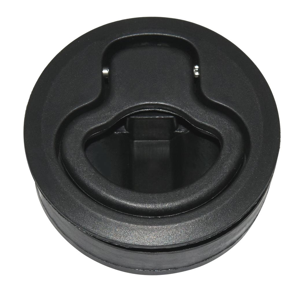 2 4 6 PCS Black Flush Boat Marine Latch Flush Pull for RV Boat Round Non-locking Handle Marine Deck Hatch Door Replacement Lock