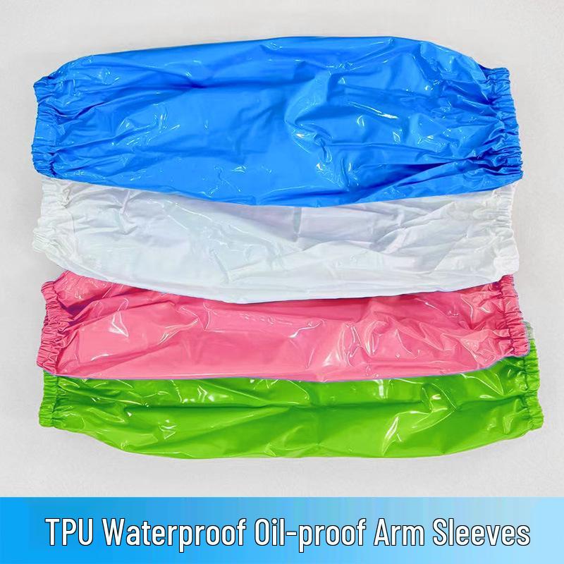 TPU Waterproof Oil-proof Odorless Wear-resistant Low-temperature Resistant Sleeve Covers for Food Factory Workshop Labor Protection
