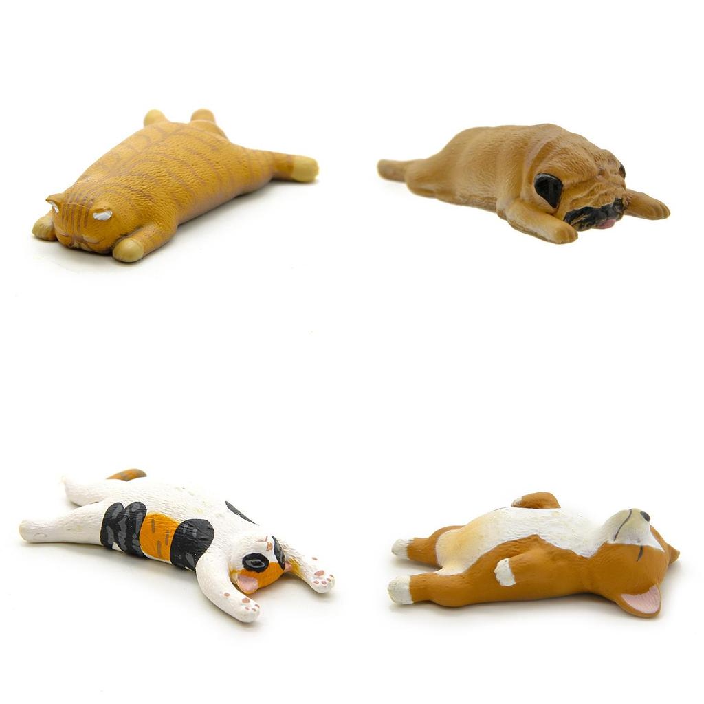 Kitten Corgi Pvc Animal Figures With Garden Style Theme For Party And Event Decor