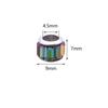 20pcs Resin Beads Diamond Shape Big Hole Round Loose Spacer Beads For DIY Jewelry Making Bracelets Necklace Earrings Accessories