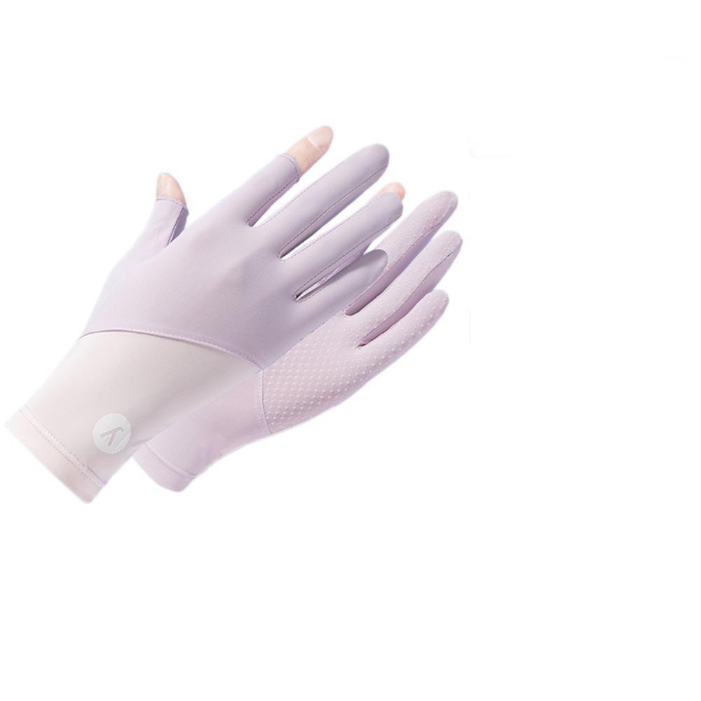 Anti-UV Ice Silk Gloves Touch Screen Sunscreen Gloves Fashion Mittens  Summer