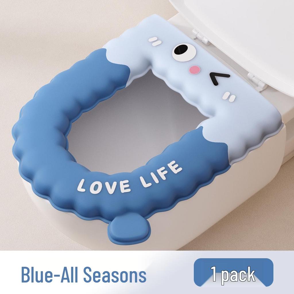 Silikon-Schaumring Universeller WC-Sitzbezug - Waschbares Kissen für alle Jahreszeiten
