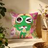 Popular KKeroro Gunsoued Cushion Cover Versatile DoubleSided Pillow Case Fit for Sofa Bed Car  Daily Decor