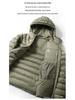 2025 Autumn/Winter Gold Label Men's Lightweight Tech P Hooded Jacket - Windproof, Water-Repellent, Warm Cotton