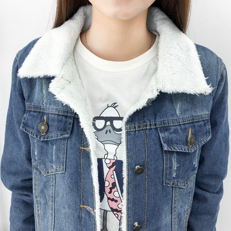 jean and wool jacket