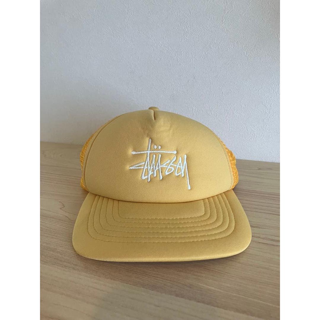 Used [Stssy] Yellow mesh cap
