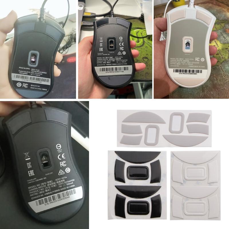 2Pack Mouse Feet Pedal for Razer DeathAdder Essential 2000 Replacement Mouse Feet Glides Curve Edge Mouse Feet Sticker