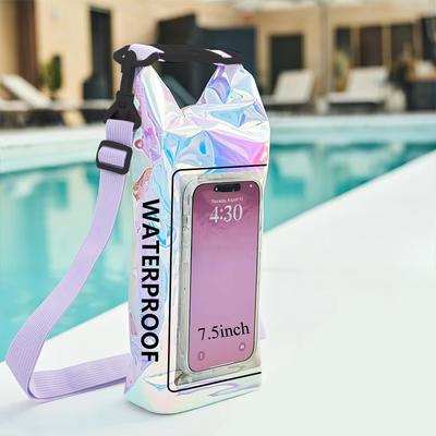 2L Waterproof Dry Bag for Swimming Kayaking Trekking Rafting Surfing Boating Portable Touch Screen Outdoor Storage Backpack