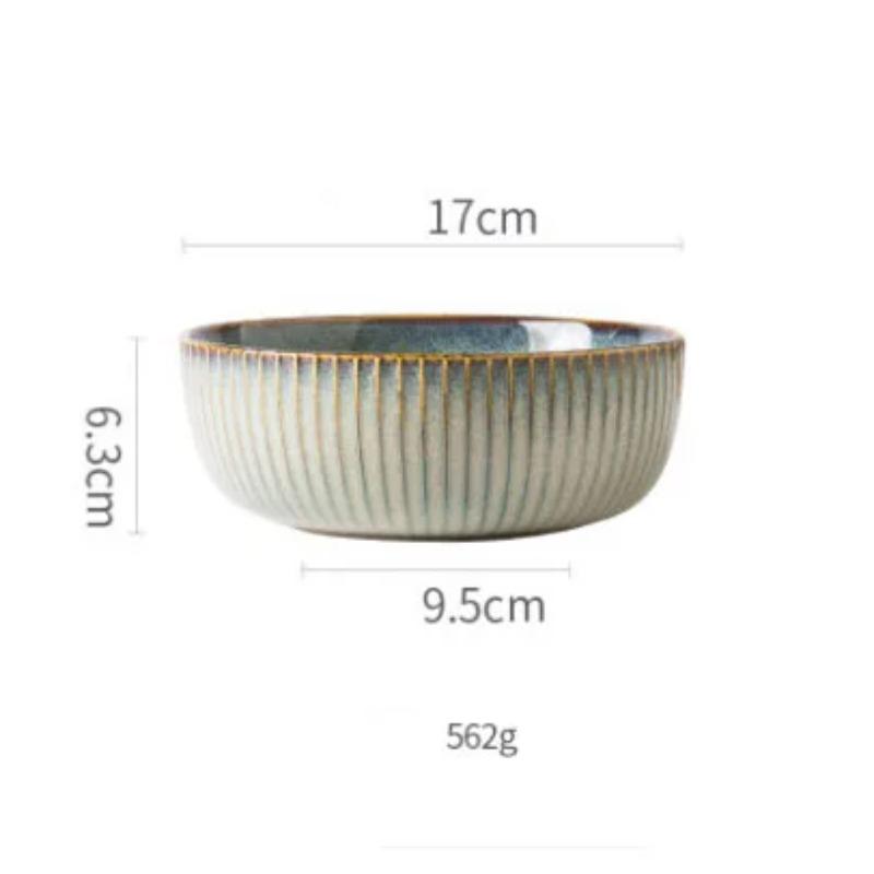 Japanese Plate Ceramic Dessert Plate Household Tableware Rice Bowl Restaurantware