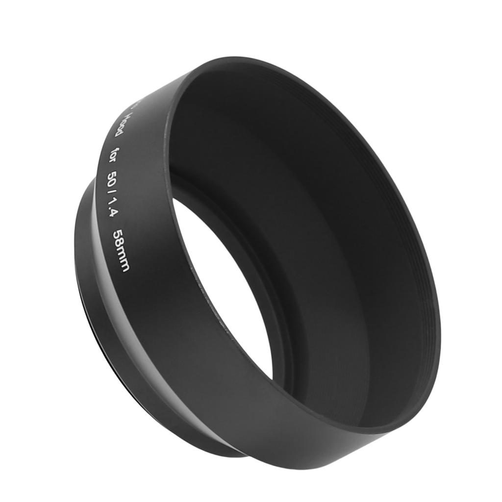 Metal Screw-in Lens Hood Lens Protector For Nikon 50mm F/1.4 Lens For EF 50mm F/1.4 USM