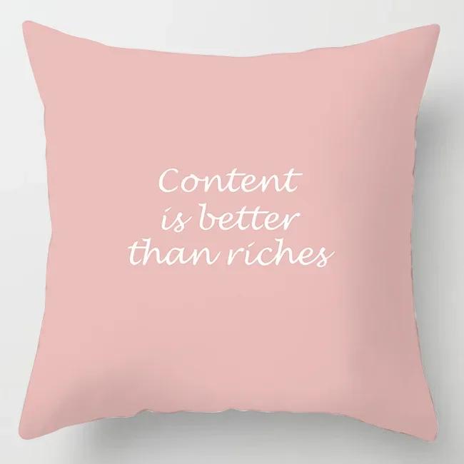 Hot Pink Roses Swan Feathers Geometric Cushion Cover Modern Fashion Nordic Simple Pillowcase Home Decor Sofa Throw Pillows Cover
