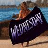 Classic movie T-The A-Addams F-Family Wednesday Big Microfiber Beach Towels Quick Dry Towel Sand Beach Towels Pool Towel