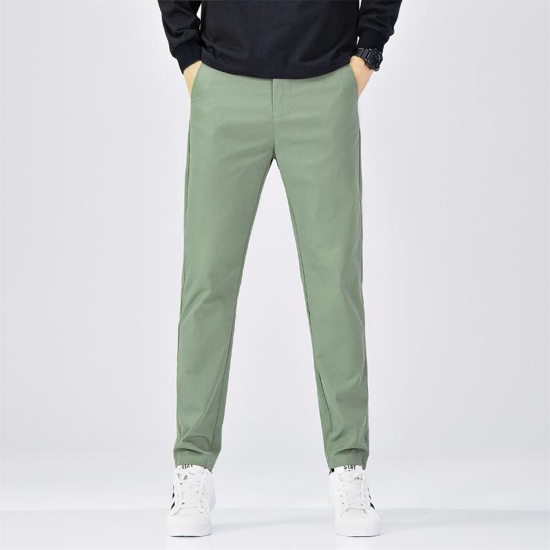 Pants Men's Autumn and Winter New Men's Anti-Wrinkle Business Casual Pants Fashion Versatile Loose Straight High Men's Pants