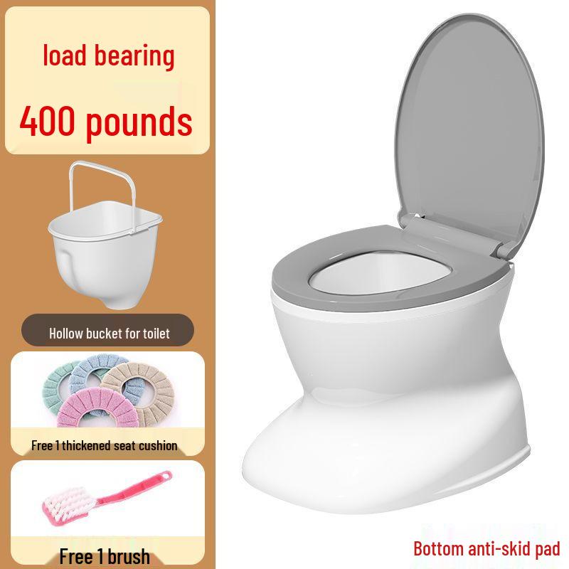 Portable Anti-Odor Toilet Seat for Elderly and Adults