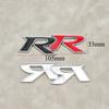 3D Metal RR Logo Car Rear Trunk Sticker Front Grille Badge Emblem Decal For Honda Accessories