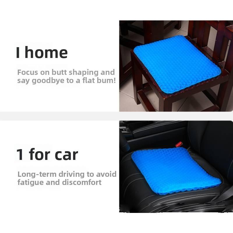 Gel Seat Cushion For Office And Car Cooling Summer Gel Padding With Nylon Cover